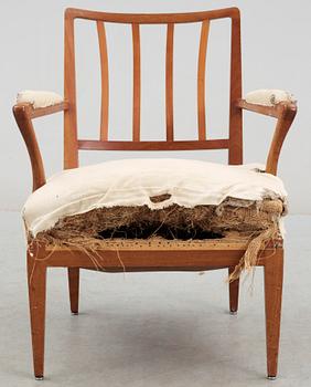 KARMSTOL, modell 868, Josef Frank för Firma Svenskt Tenn. 1900-talets andra hälft.