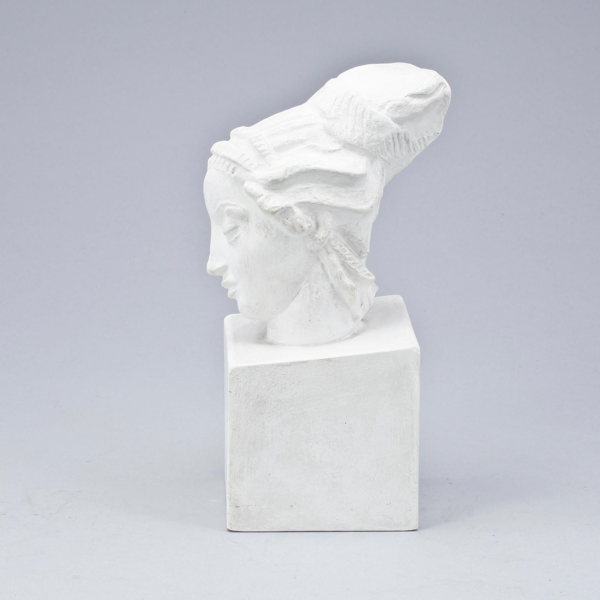 CARL MILLES, skulptur, gips, sign.