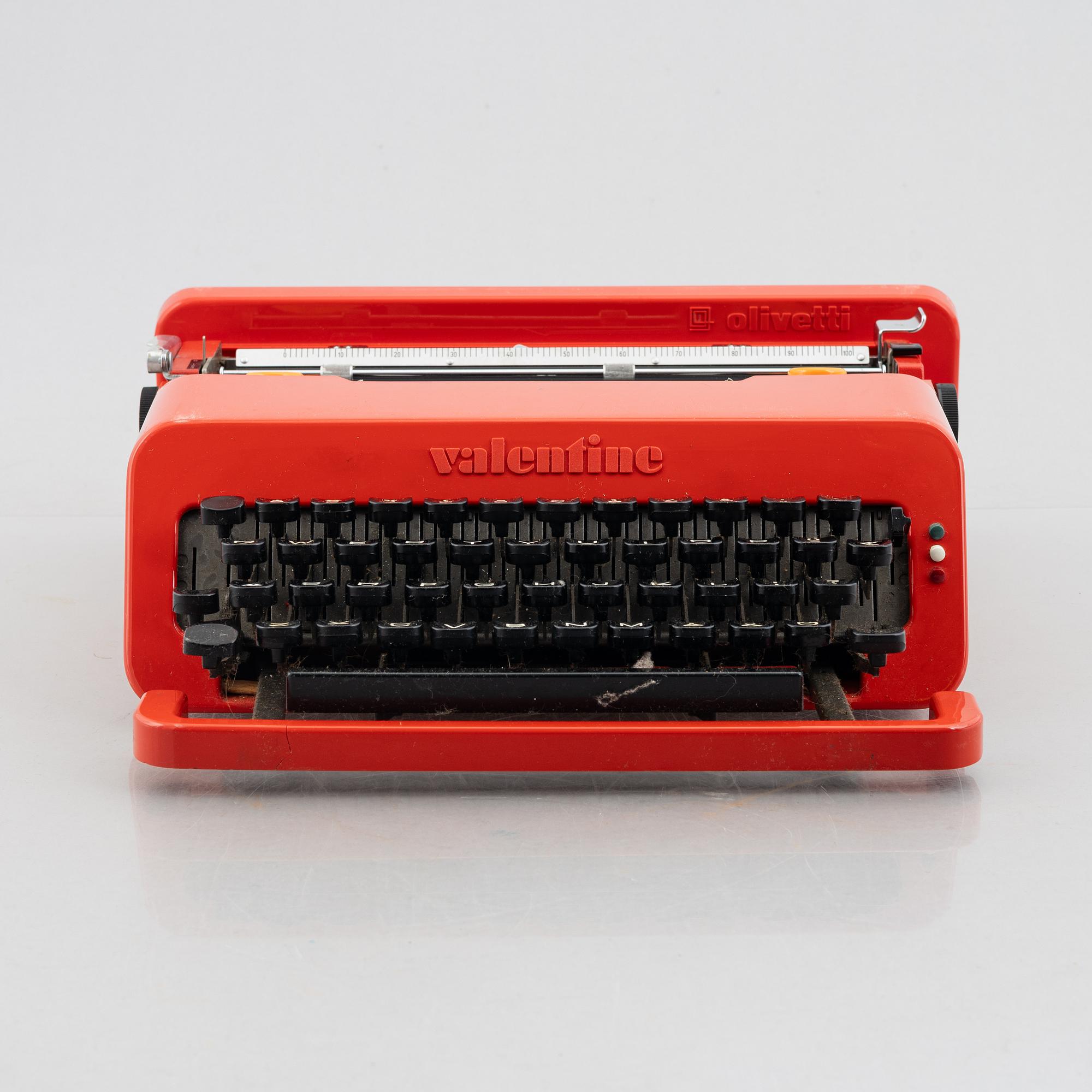Ettore Sottsass, typewriter, "Valentine", Olivetti, Italy.
