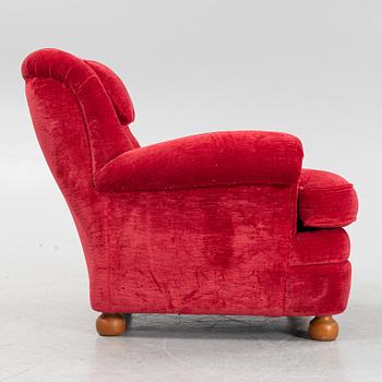 Josef Frank, a model 336 armchair, Firma Svenskt Tenn, Sweden.