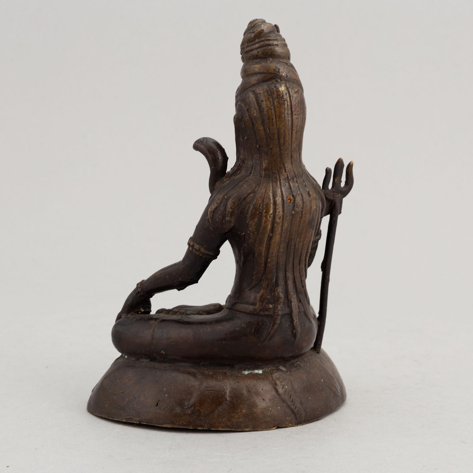 Shiva, brons. Hinduisk gudom, troligen omkring 1900.