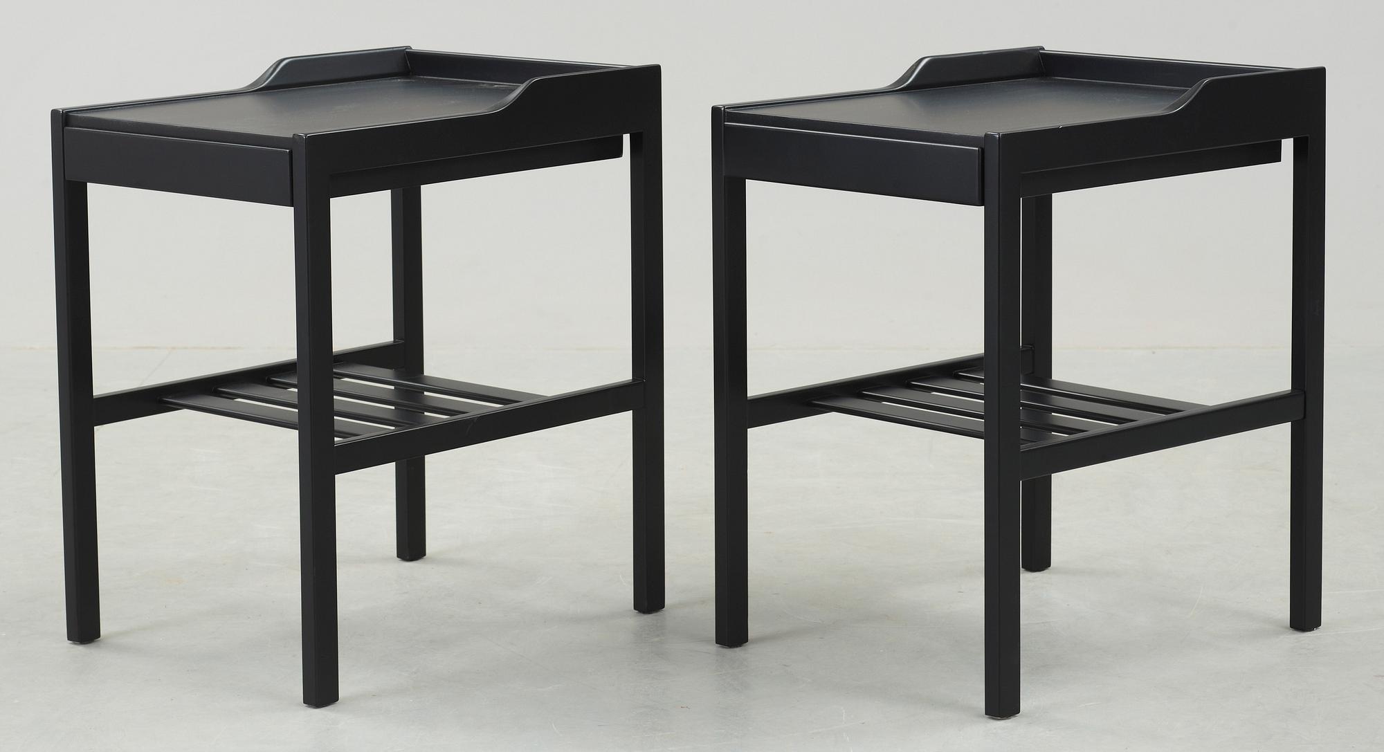 SÄNGBORD, ett par, Bertil Fridhagen, Bodafors, 1960-tal.