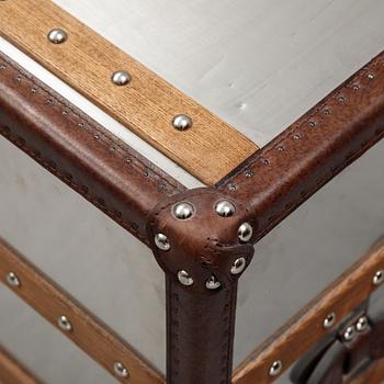 A pair of contemporary side tables.