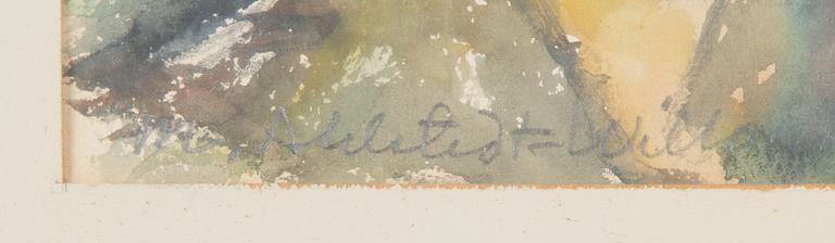 Margareta Ahlstedt-Willandt, Utsikt från Falkholm mot Lill-Pellinge. Hummelholm till vänster.