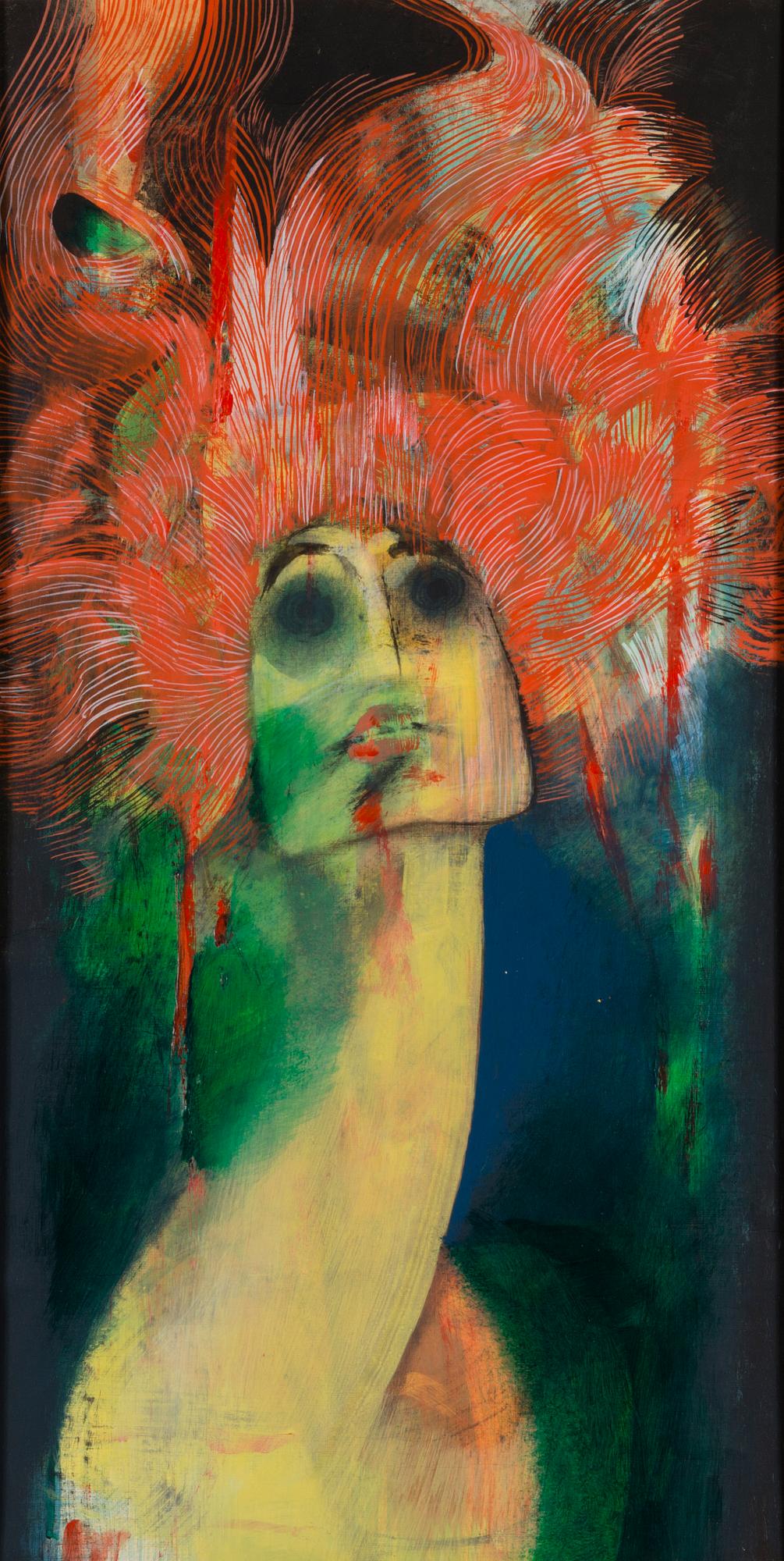 TAPIO KINNUNEN, gouache på papper, signerad och daterad -75.