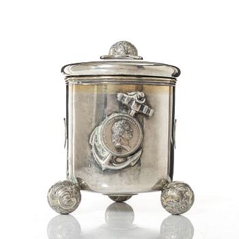 A Swedish parcel gilt silver tankard, mark of Johan Westerlind, Malmö 1896.