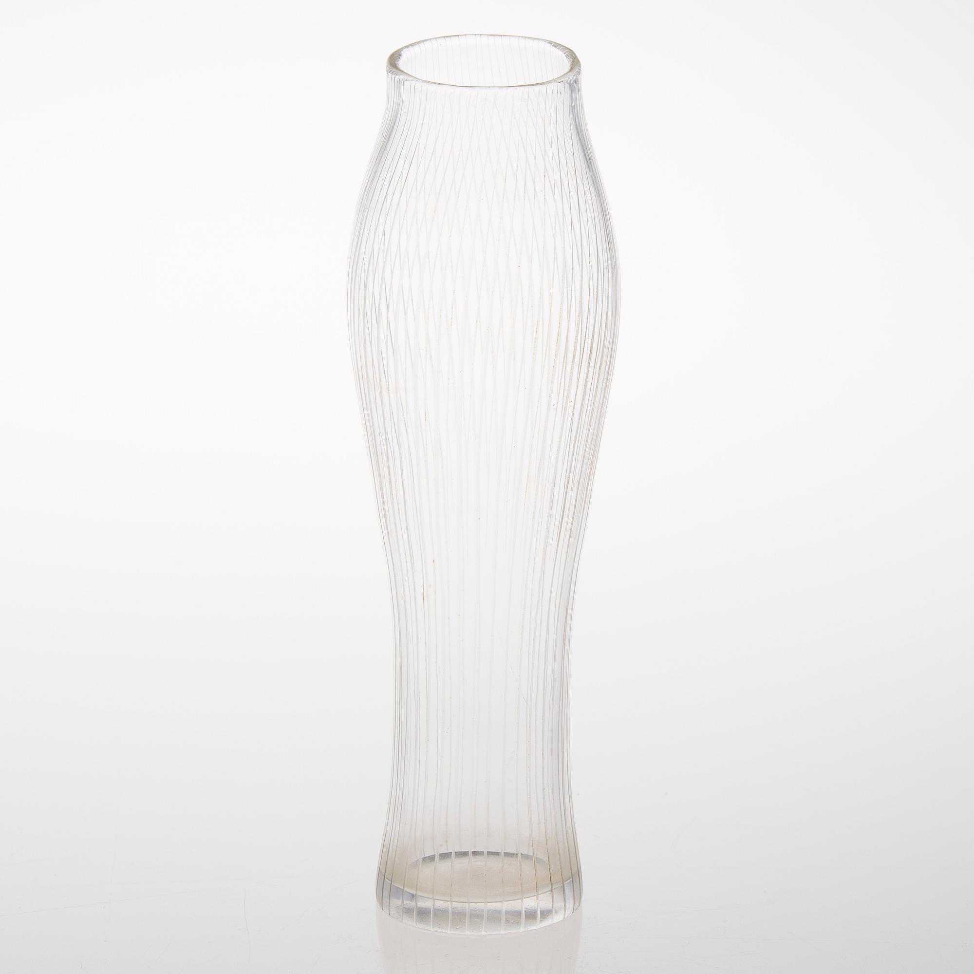 TAPIO WIRKKALA, VAS, glas, 'Fölben', signerad Tapio Wirkkala, Iittala.