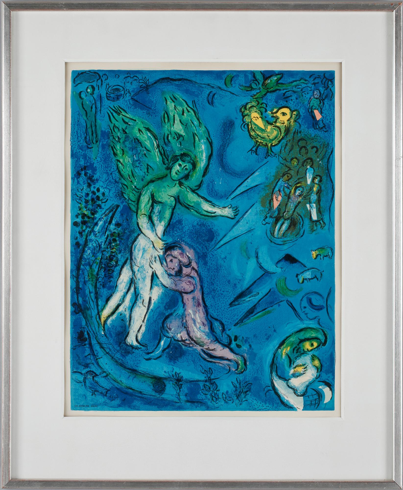 MARC CHAGALL, efter, färglitografi av Charles Sorlier.