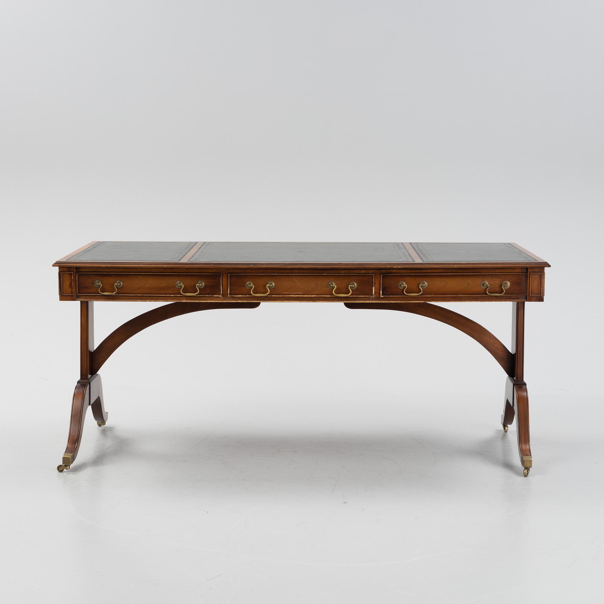 A Regency style library table, England, mid/second half of the 20th century.