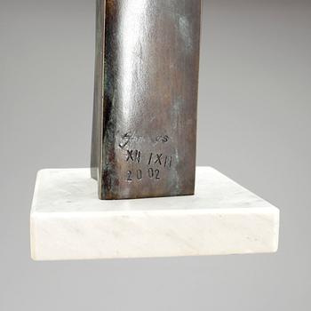 STAN WYS, skulptur, signerad och numrerad XII/XII, daterad 2002.