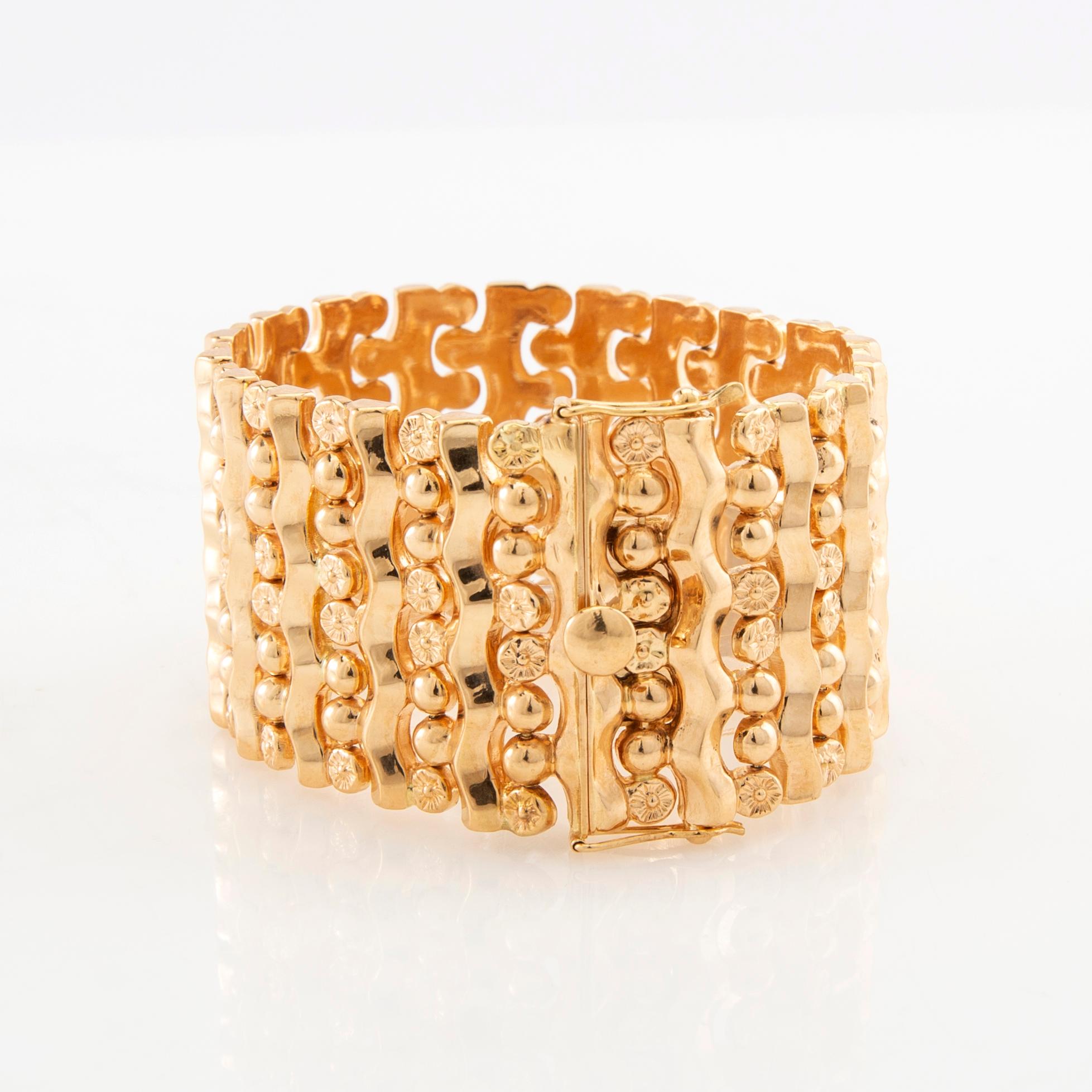 Bracelet 18K gold, Tosato Bruno Vicenza Italy.