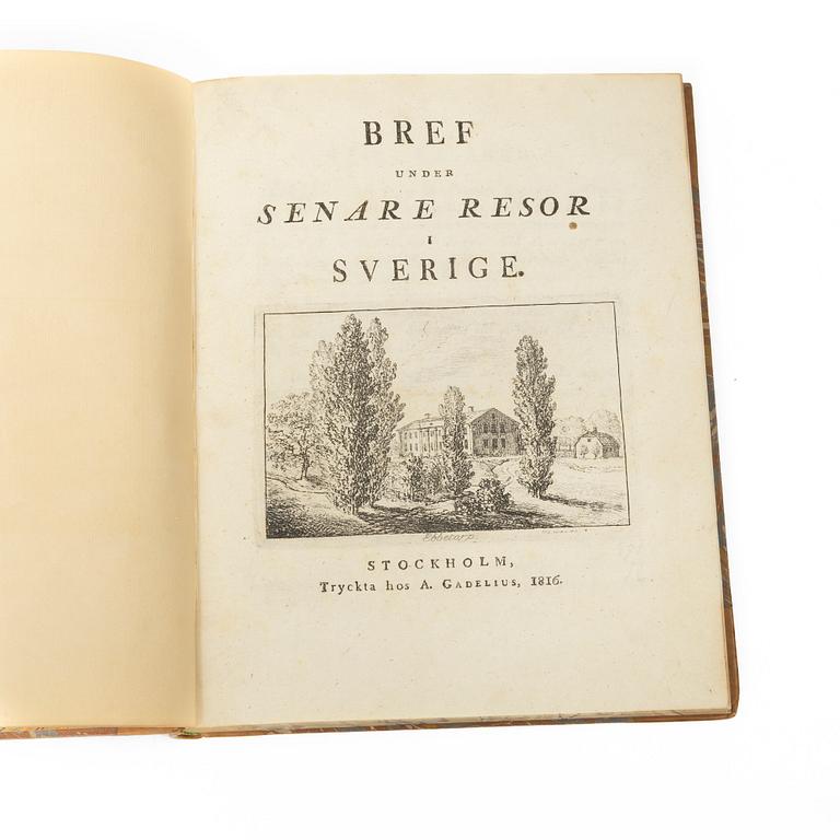 Komplett, klassiskt verk med graverade svenska vyer.