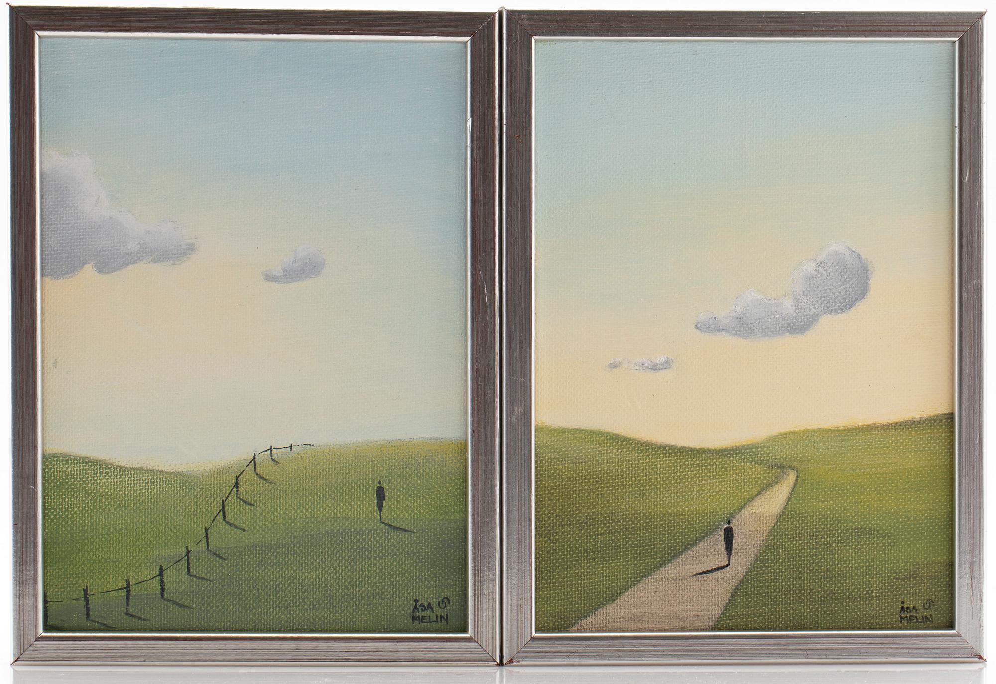 Åsa Melin, "På väg" och "Vandring".