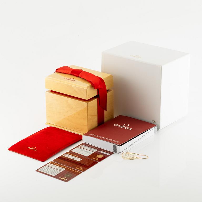 Omega, De Ville, Ladymatic, Co-Axial, "Diamond Dial", wristwatch, 34 mm.