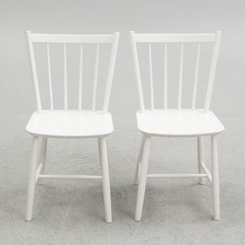 Børge Mogensen, a set of 10 chairs, "J49", Fredericia Furniture, Denmark, 2012.