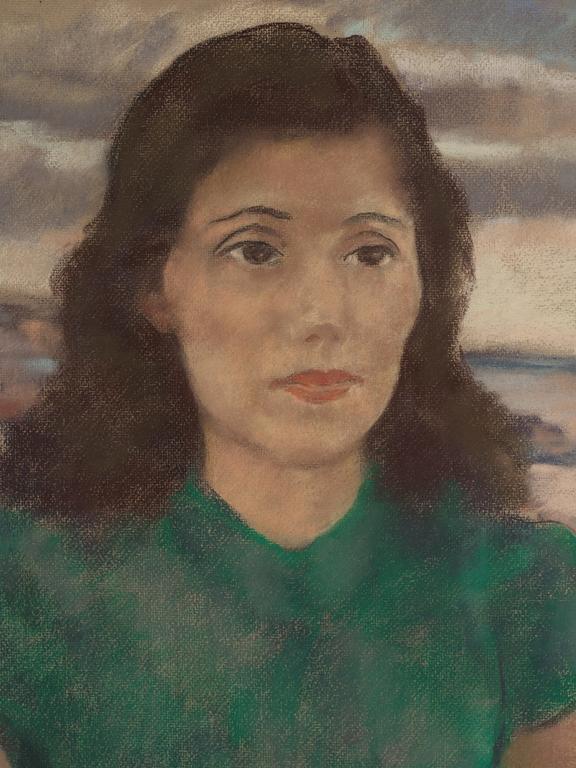 Lotte Laserstein, Porträtt av ung kvinna.