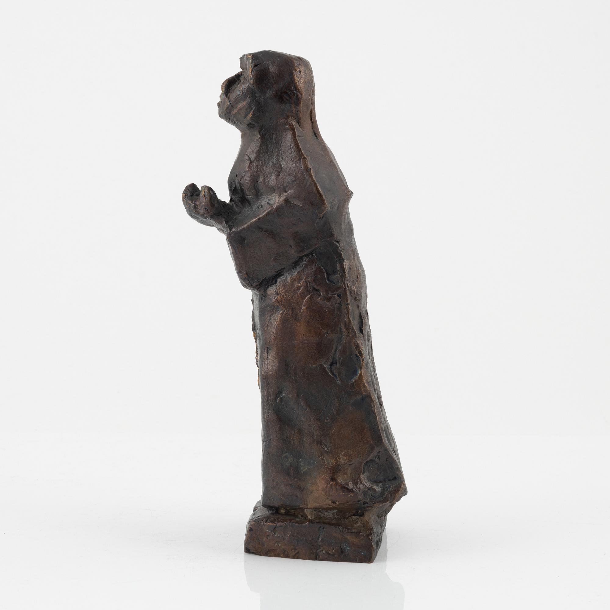 Bror Marklund, sculpture, signed, bronze, height 23 cm.