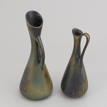 Gunnar Nylund, a set of six stoneware vases and a bowl for Rörstrand.