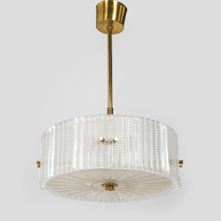 Carl Fagerlund, ceiling lamp, Orrefors 1970s.