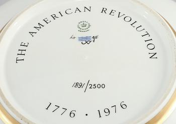 SKÅL, porslin, Amerikanska frihetsskriget, Royal Copenhagen, numrerad 1891/2500.