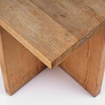 Axel Einar Hjorth, a stained pine "Lovö" table, Nordiska Kompaniet, Sweden, 1930s.