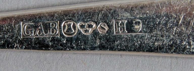 BESTICK, silver, 56 delar, "Ambassad", GAB.