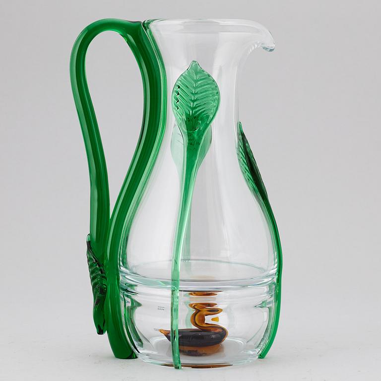 KANNA, glas, "New Friends" Ernst Billgren, Kosta Boda, sent 1900-tal.