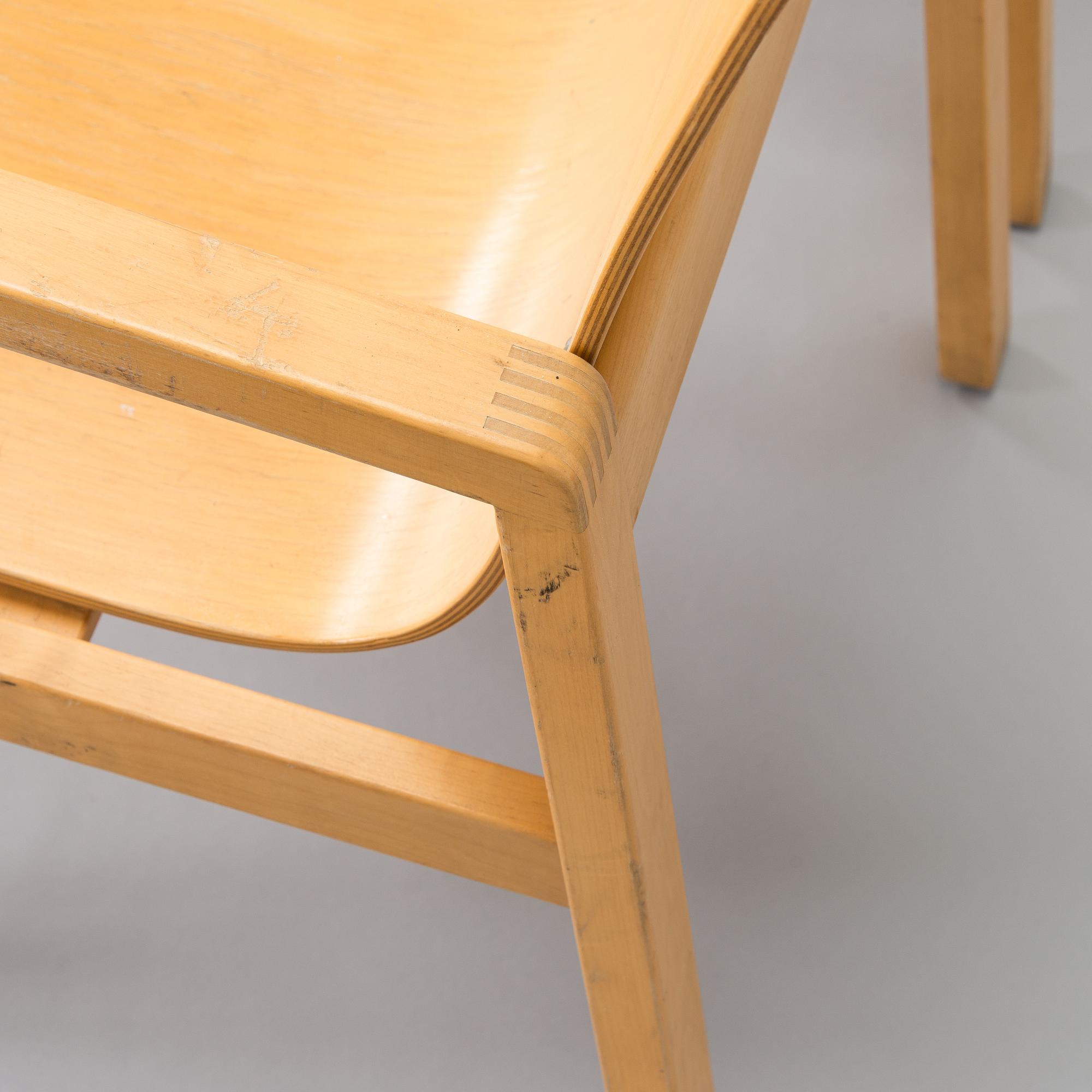 Alvar Aalto, A pair of 1970s armchairs model 403 for Artek.