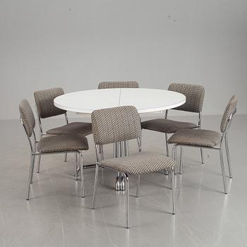 BORD och STOLAR, 6 st, Thonet, 1900-talets andra hälft.
