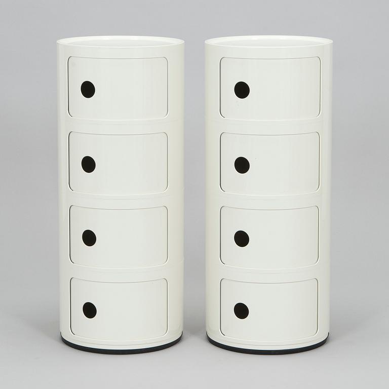 Anna Castelli Ferrieri, hurtsar, ett par, "Componibili 4", Kartell.