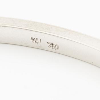 Bracelet/armring, 18K white gold with brilliant-cut diamonds.