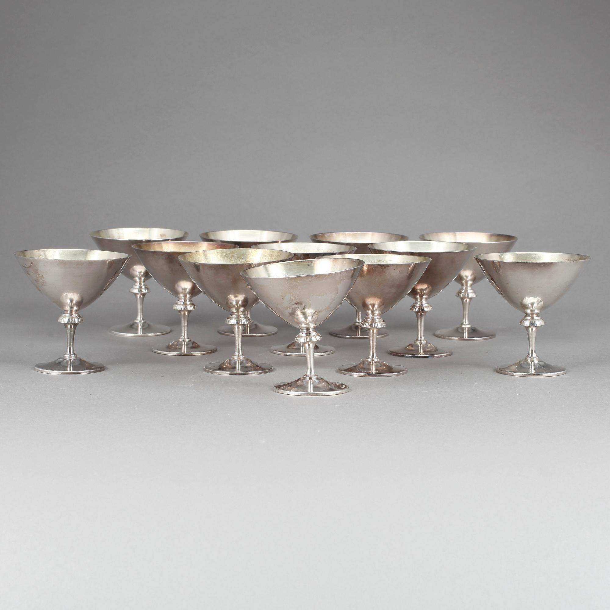 COCKTAILGLAS, 12 st, nysilver, GAB.
