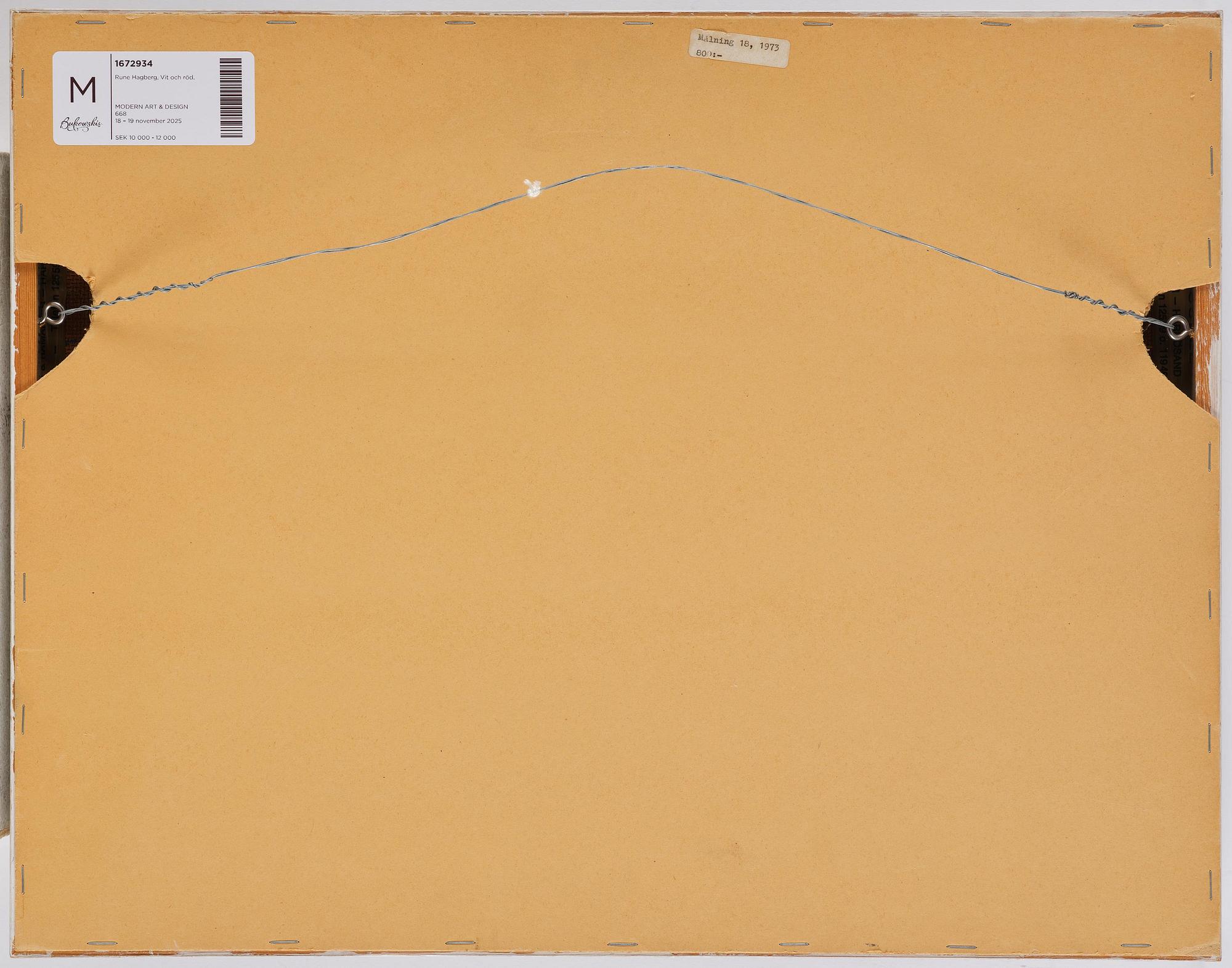 Rune Hagberg, "Målning 18".