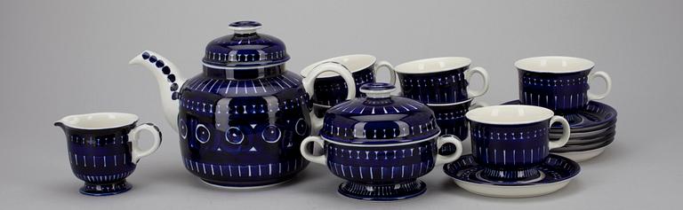 KAFFESERVIS, porslin, "Valencia" Ulla Procopé Arabia. Formgiven 1960.