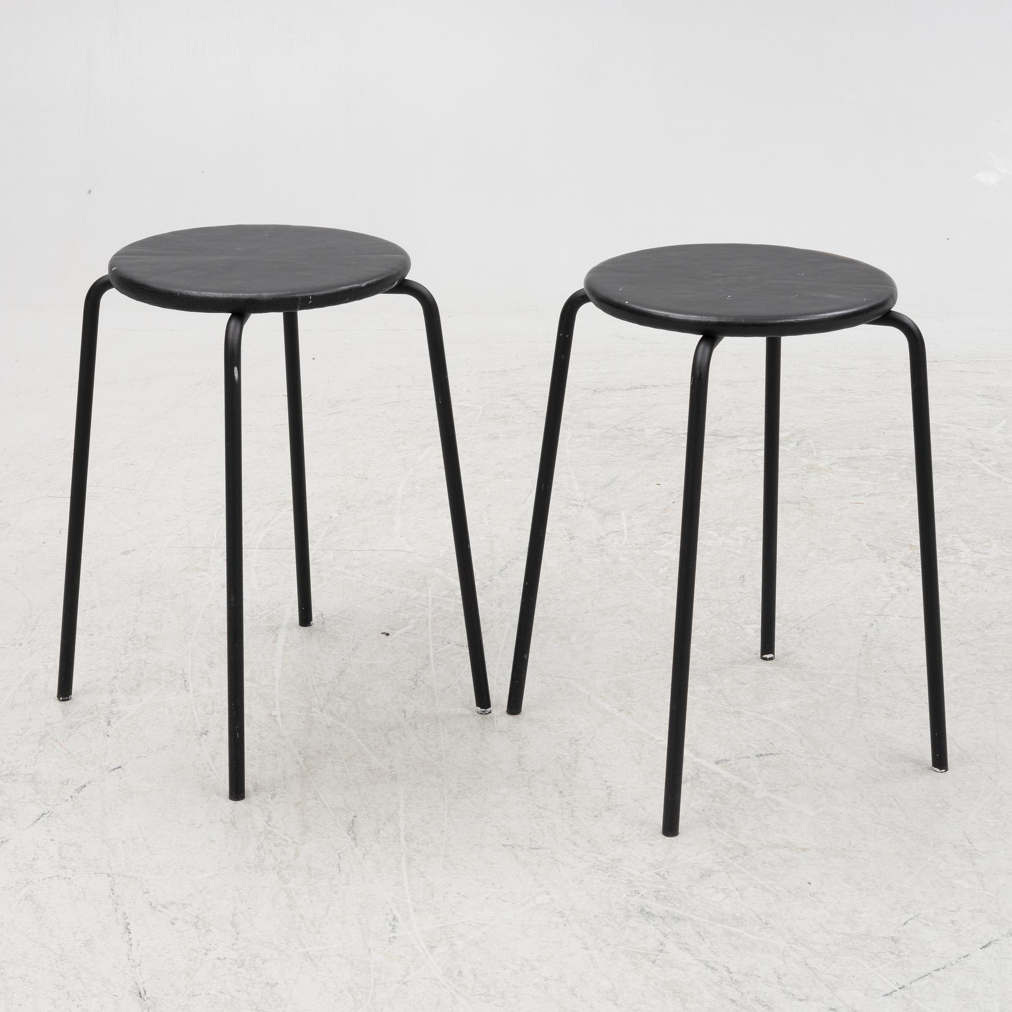 Jonas Bohlin, a pair of "palett" stools, Jonas Bohlin Design, Stockholm, Sweden.