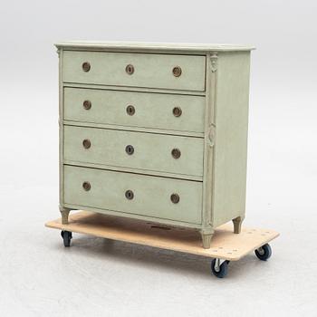 A chest of drawers, late 19th century.