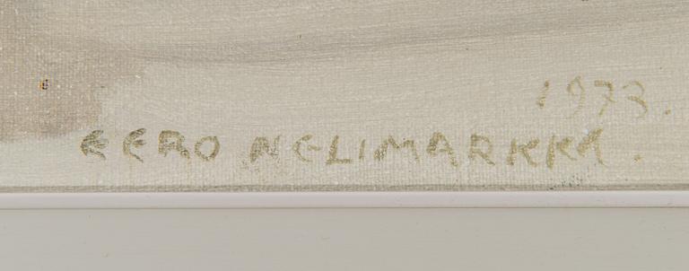 Eero Nelimarkka, oil on canvas, signed and dated 1973.