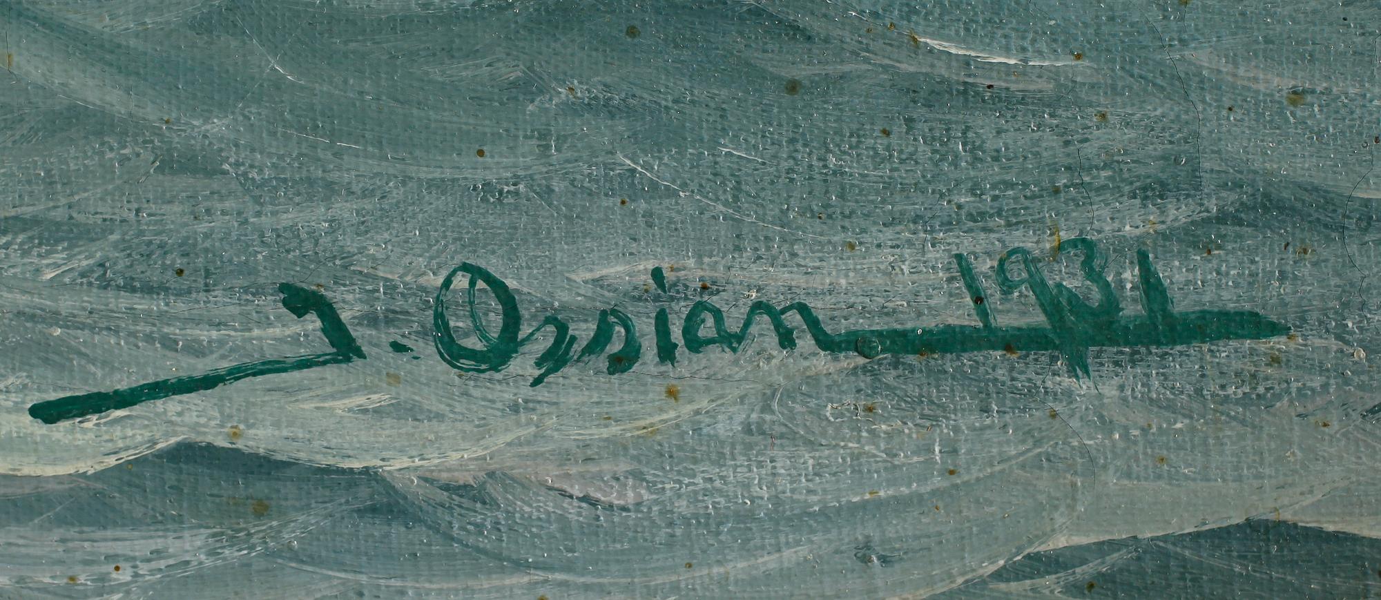 JOHAN OSSIAN-ANDERSSON, olja på duk, signerad.