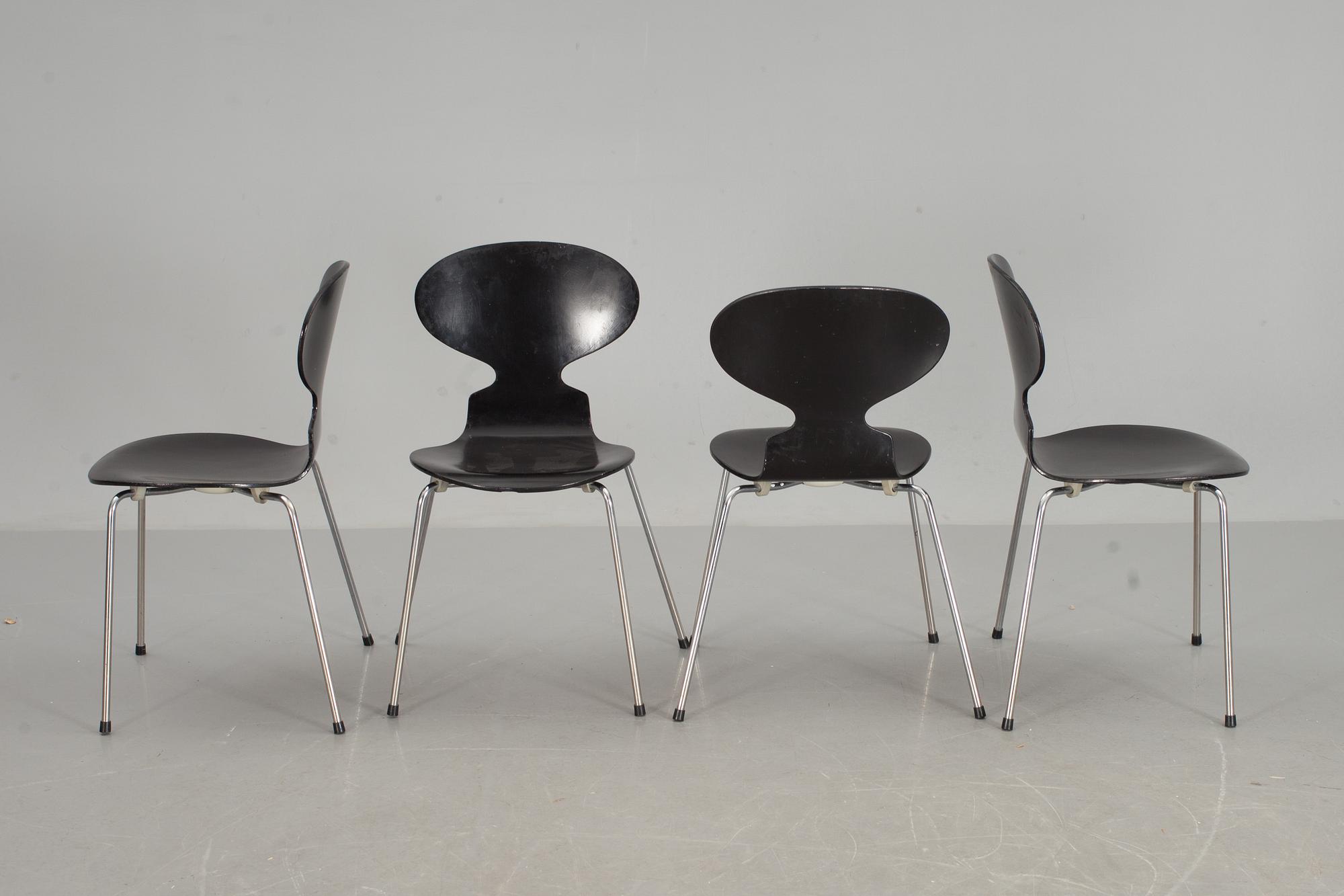 STOLAR, 4 st, "Myran", Arne Jacobsen, Fritz Hansen.