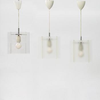 Arne Jacobsen, taklampor, 3 st, Danmark, samtida.