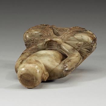 BUDDHA, jade och hardstone, Qing dynastin (1644-1912) eller äldre.