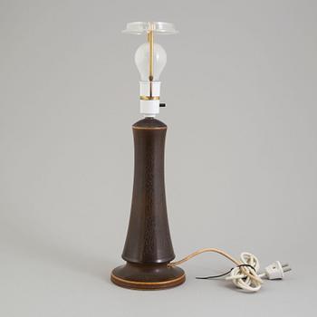 BERNDT FRIBERG, bordslampa, stengods, Gustavsbergs Studiohand, 1970-tal.