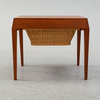A 1950's teak sewing table by Severin Hansen.