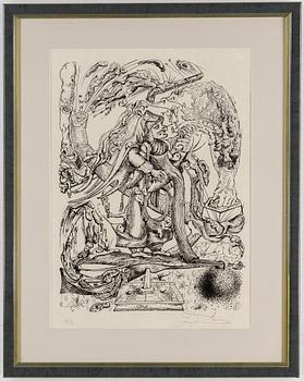 SALVADOR DALI, lithograph, 1973, signed and numbered XL/L.