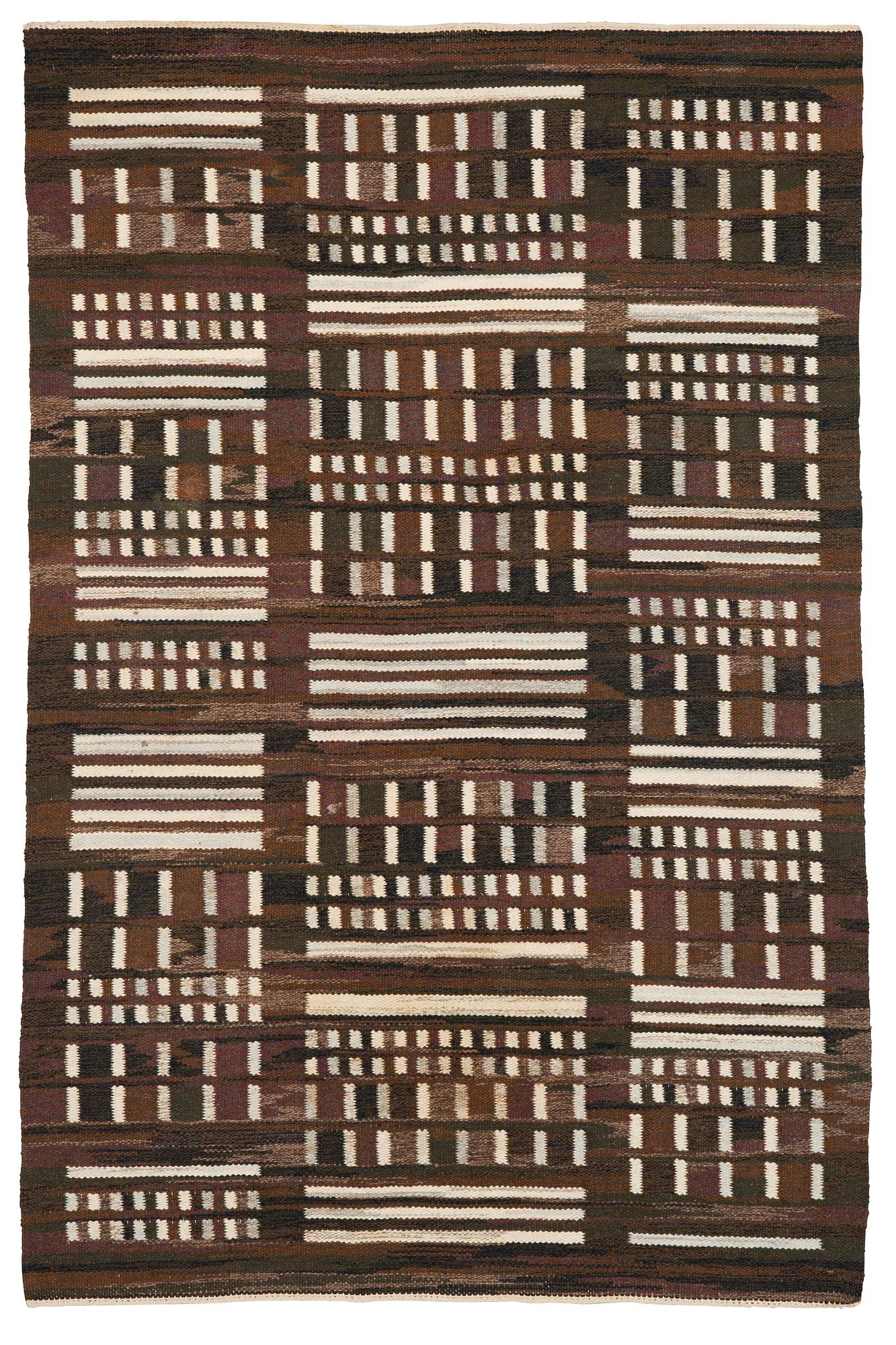 MATTA. "Audiens". Flat weave. Designed by Kerstin Åsling-Sundberg. 226 x 150,5 cm.