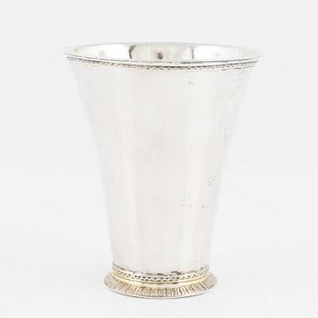 Peter Gadd, bägare, silver, Kristianstad 1753.