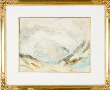 GEORG PAULI, akvarell, monogramsign och dat 24.