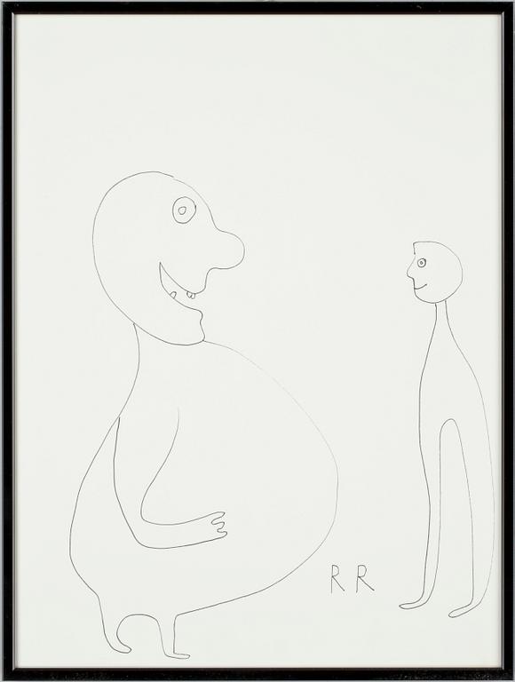 ROGER RISBERG, teckning, sign.