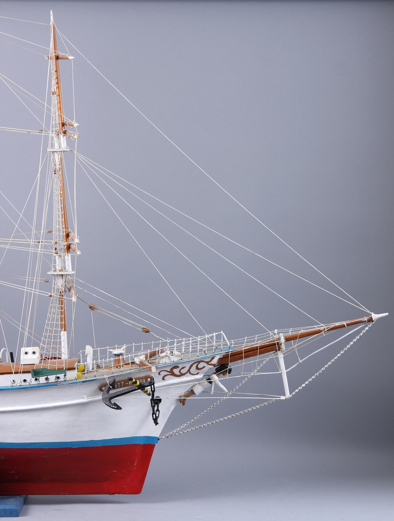 BÅTMODELL, 1900-talets andra hälft.