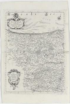 KARTOR, 2 st, Coronelli, 1700-tal.